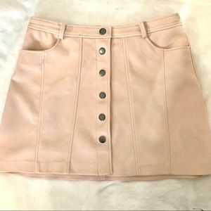 Zara Faux Suede Skirt